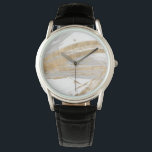 Reloj De Pulsera Oro y gris<br><div class="desc">Gold & Grey II de Studio W. Presenta líneas de gris y dorado sobre un fondo blanco.</div>