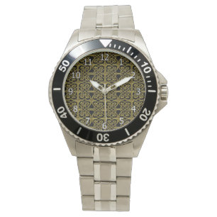 Reloj De Pulsera Oro y modelo conectado negro del Celtic de los