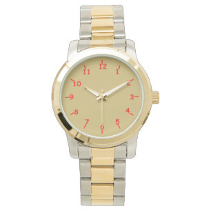 Reloj De Pulsera Oro y rojo