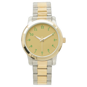 Reloj De Pulsera Oro y verde