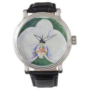 Reloj De Pulsera Orquídea Blanca