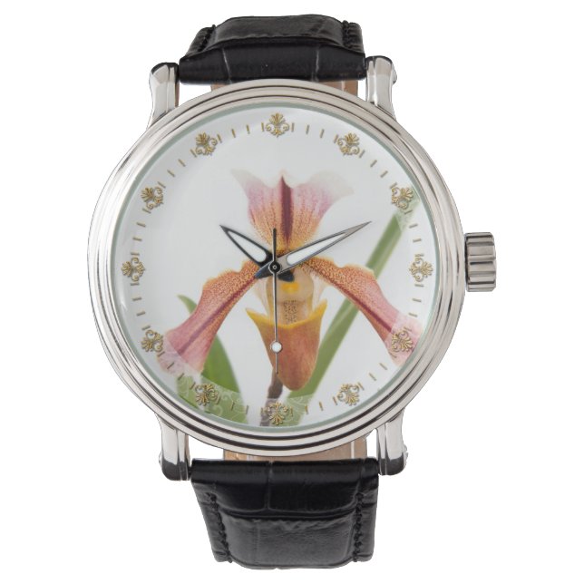 Reloj De Pulsera Orquídea - ¿Cabrá la zapatilla? (Anverso)