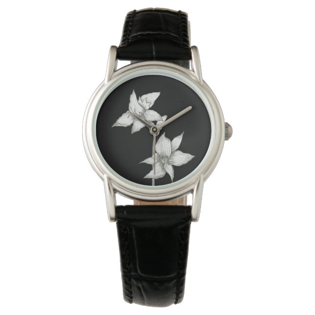 Reloj De Pulsera Orquídeas (Anverso)