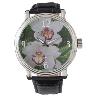 Reloj De Pulsera Orquídeas Blancas Hermosas Flores Tropicales