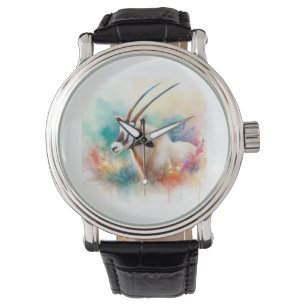 Reloj De Pulsera Oryx gazelle 270824AREF123 - Watercolor