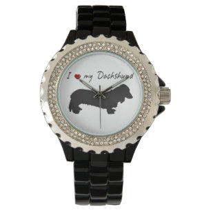 Reloj De Pulsera ¡Os muestro mis palabras de Dachshund y mi adorab