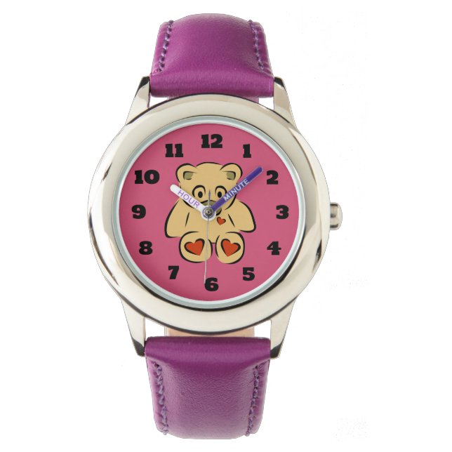 Reloj De Pulsera Oso De Juguete De Juguete Con Cuto (Anverso)