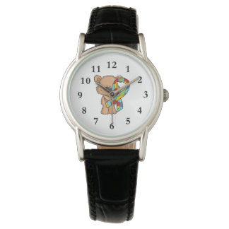 Reloj De Pulsera Oso de sensibilización sobre el autismo