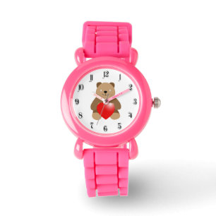 Reloj De Pulsera Oso gracioso con corazón