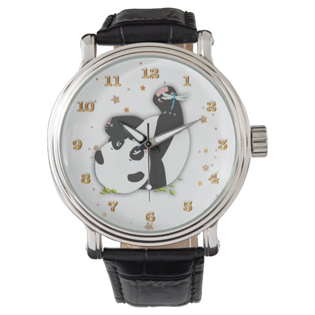 Reloj De Pulsera Oso lindo panda para los amantes de los animales e (Anverso)