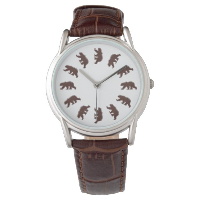 Reloj De Pulsera Oso marrón (Anverso)