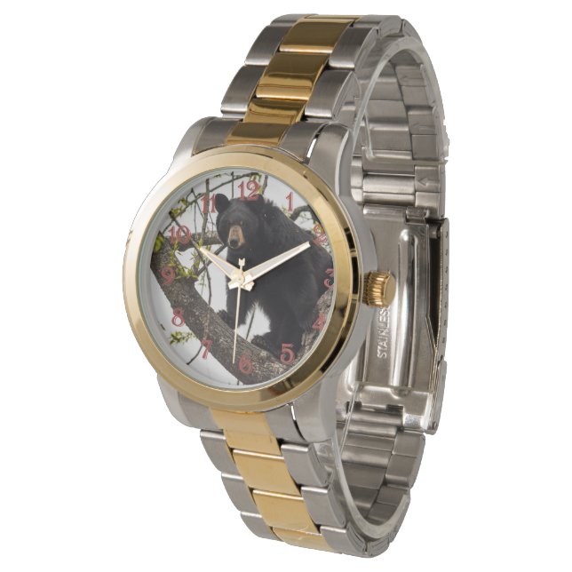 Reloj De Pulsera Oso negro trepador (Angular)