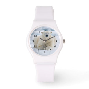 Reloj De Pulsera Oso polar adulto en el hielo de verano