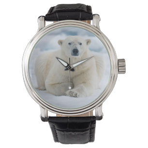Reloj De Pulsera Oso polar adulto en el hielo de verano