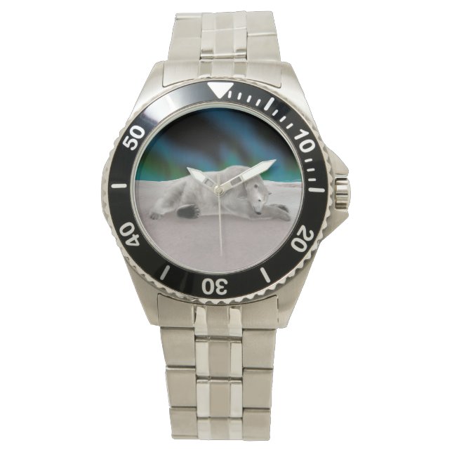 Reloj De Pulsera Oso Polar Descansando (Anverso)