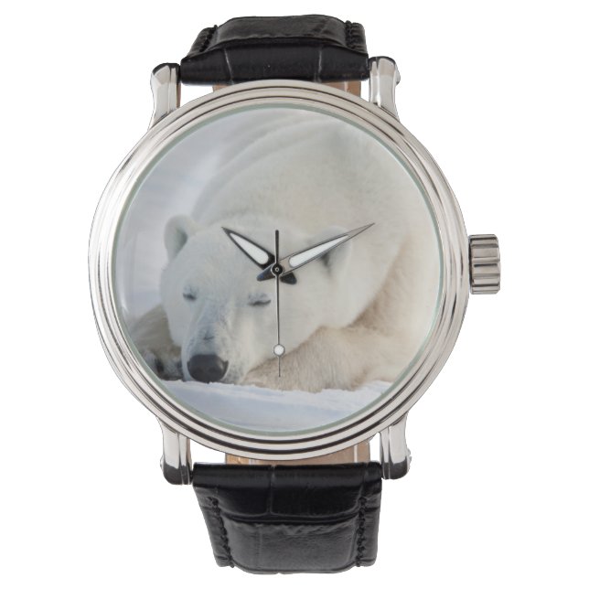 Reloj De Pulsera Oso polar en invierno (Anverso)