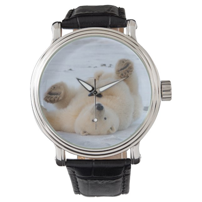 Reloj De Pulsera oso polar, Ursus maritimus, cachorro 3 (Anverso)