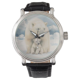 Reloj De Pulsera Oso Polar y Elegancia Cubo Ártico