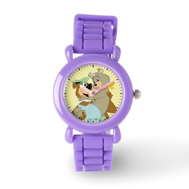 Reloj De Pulsera Oso Yogi Cargando Cindy Bear (Anverso)