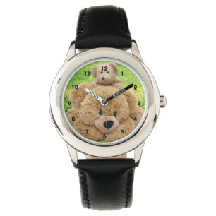 Reloj De Pulsera Osos de peluche lindos en un prado