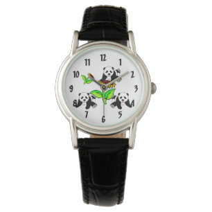 Reloj De Pulsera Osos Panda de girasol