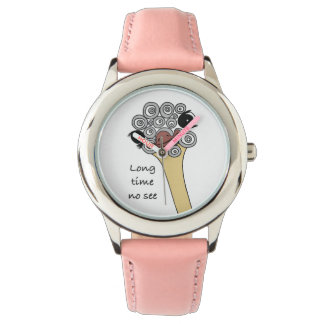 Reloj De Pulsera Ostrich Watch for Kids "long time no see"