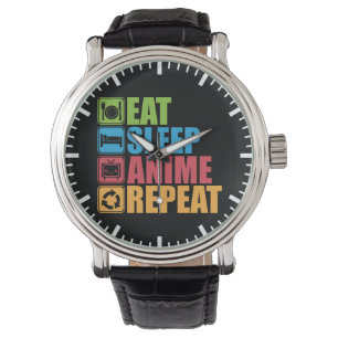 Reloj De Pulsera Otaku - coma, duerma, animado, repetición - Manga