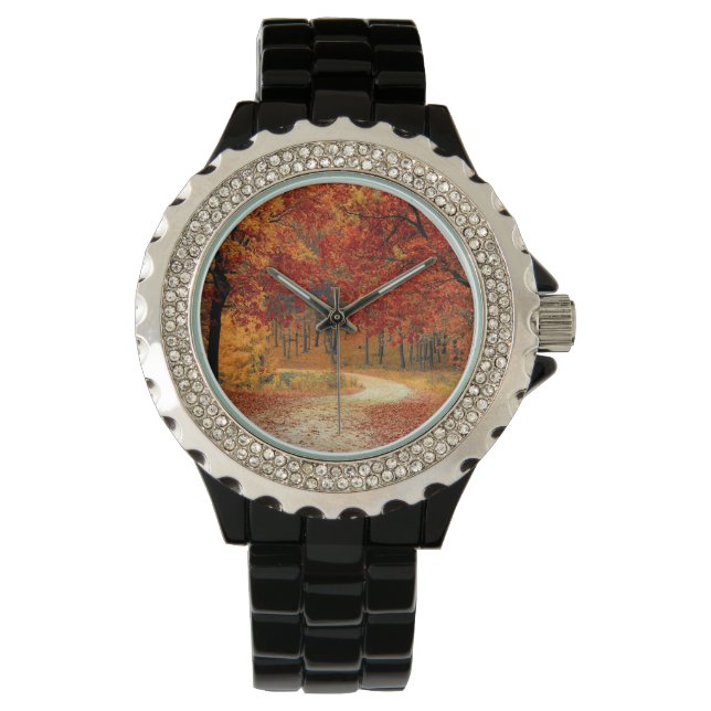 Reloj De Pulsera otoño en el bosque (Anverso)