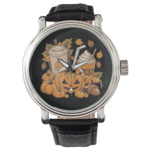 Reloj De Pulsera Otoño Familia Halloween Día de Acción de Gracias L