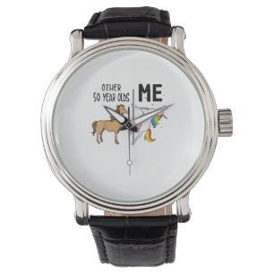 Reloj De Pulsera Otro regalo de cumpleaños de 50 años de unicornio
