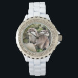 RELOJ DE PULSERA OTTERS<br><div class="desc">Un diseño acuático de un par de pequeñas nutrias muy lindas.</div>