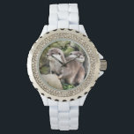 RELOJ DE PULSERA OTTERS<br><div class="desc">Un diseño acuático de un par de pequeñas nutrias muy lindas.</div>