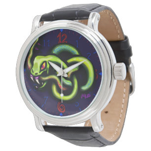 Reloj De Pulsera Ouroboros Snake Tattoo Art eWatch