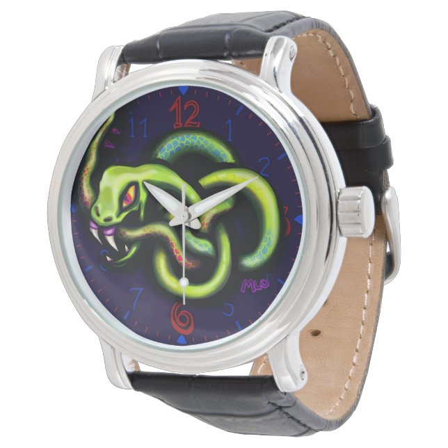 Reloj De Pulsera Ouroboros Snake Tattoo Art eWatch (Angular)