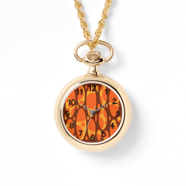 Reloj De Pulsera Ovales en capas de los años 1970 (Anverso)