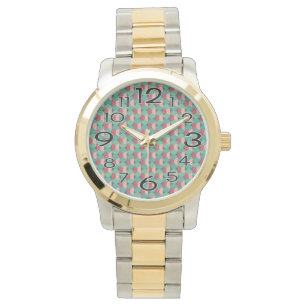 Reloj De Pulsera Ovalos y semicírculos retro