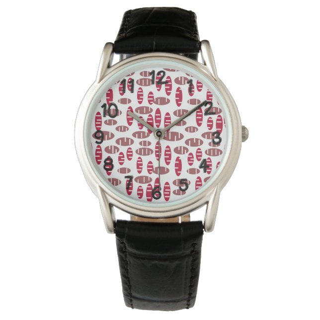 Reloj De Pulsera Ovals de Purple Holey (Anverso)