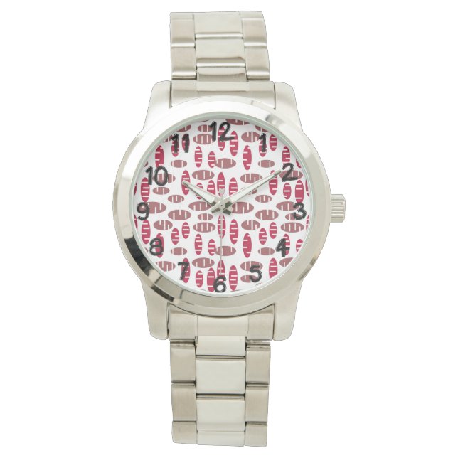 Reloj De Pulsera Ovals de Purple Holey (Anverso)