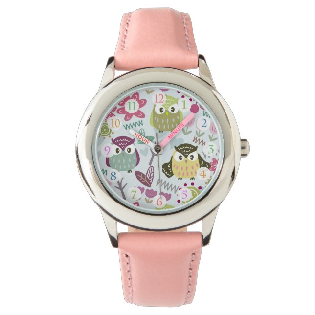 Reloj De Pulsera Owl Chica Blue Watch (Anverso)