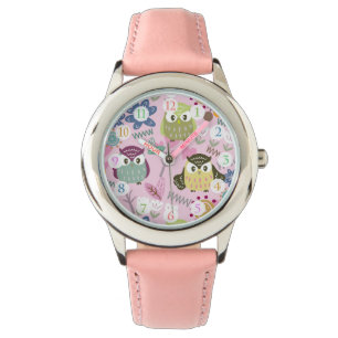 Reloj De Pulsera Owl Chica Pink Watch