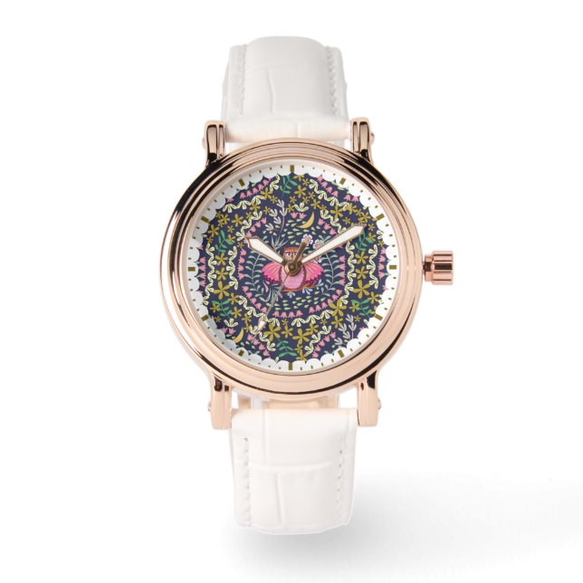 Reloj De Pulsera Owl Folk (Anverso)