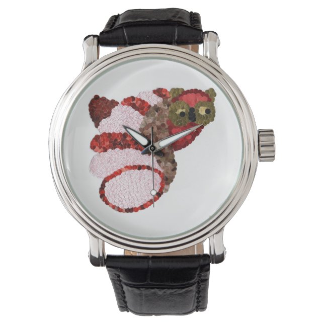 Reloj De Pulsera Owl Leather Watch (Anverso)