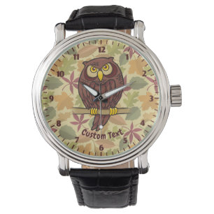 Reloj De Pulsera Owl Personalizado Wristwatch