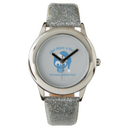 Reloj De Pulsera Owl tiene Navidades azules sin ti