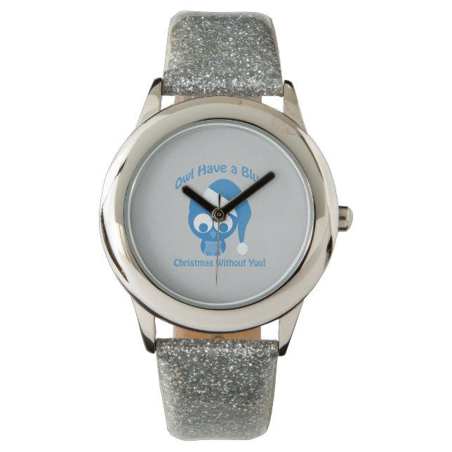 Reloj De Pulsera Owl tiene Navidades azules sin ti (Anverso)