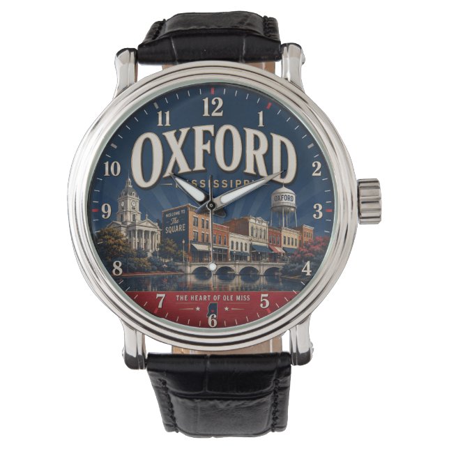 Reloj De Pulsera Oxford Mississippi  (Anverso)
