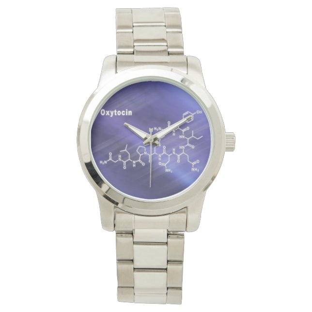 Reloj De Pulsera Oxitocina Hormona Fórmula química estructural (Anverso)