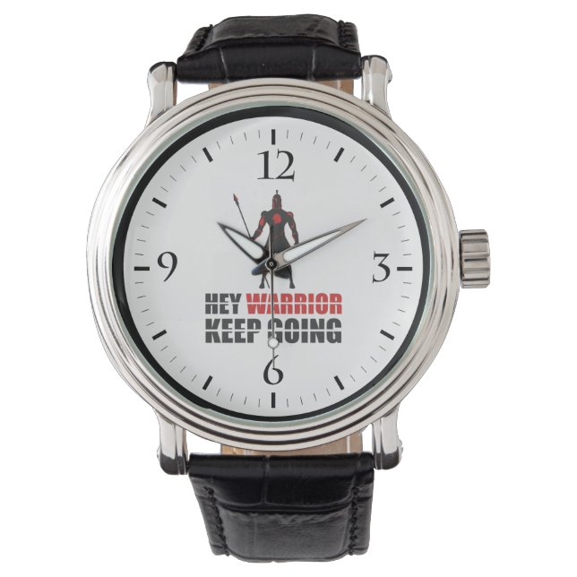 Reloj De Pulsera Oye, guerrero, sigue adelante (Anverso)