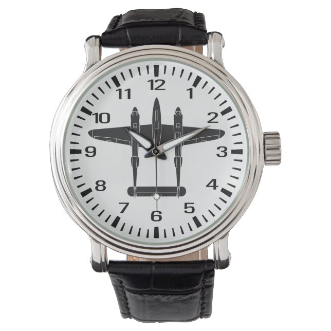 Reloj De Pulsera P-38 Lightning Vintage Style (Anverso)
