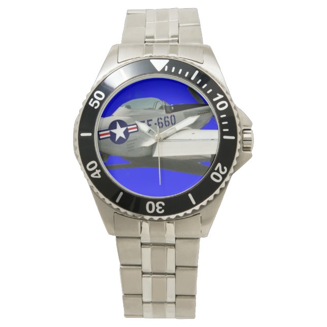 Reloj De Pulsera P-51 Mustang (Anverso)